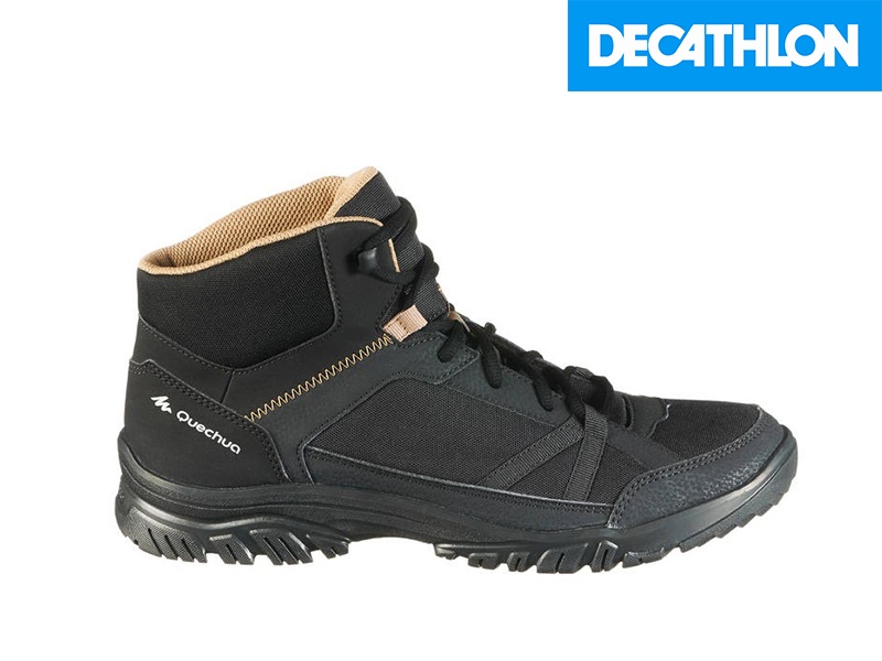 Машки обувки QUCHUA MAN HIK во црна боја од 'Decathlon'