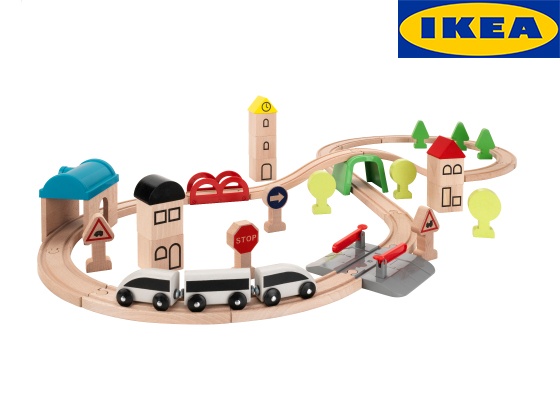 Детска играчка - ролеркостер со шини од 'Ikea'