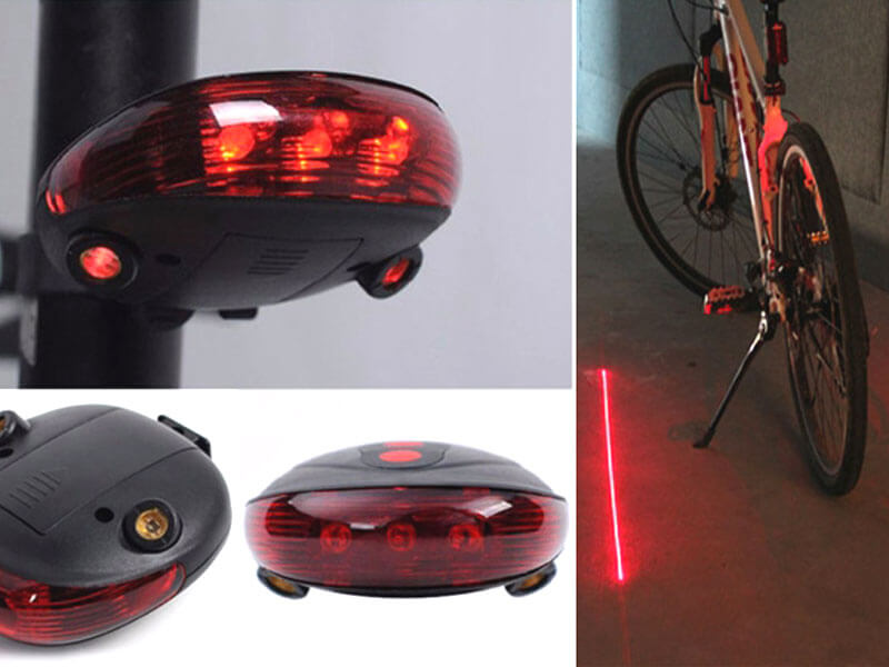 ЛЕД задно ласерско светло за велосипед