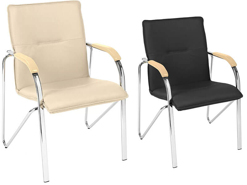 посетителски стол во црна или беж боја - модел SAMBA